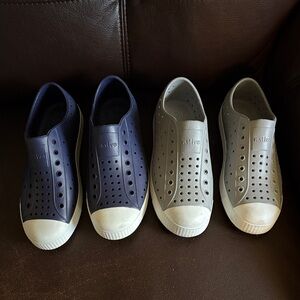 Native Kids Shoes - Blue and Gray